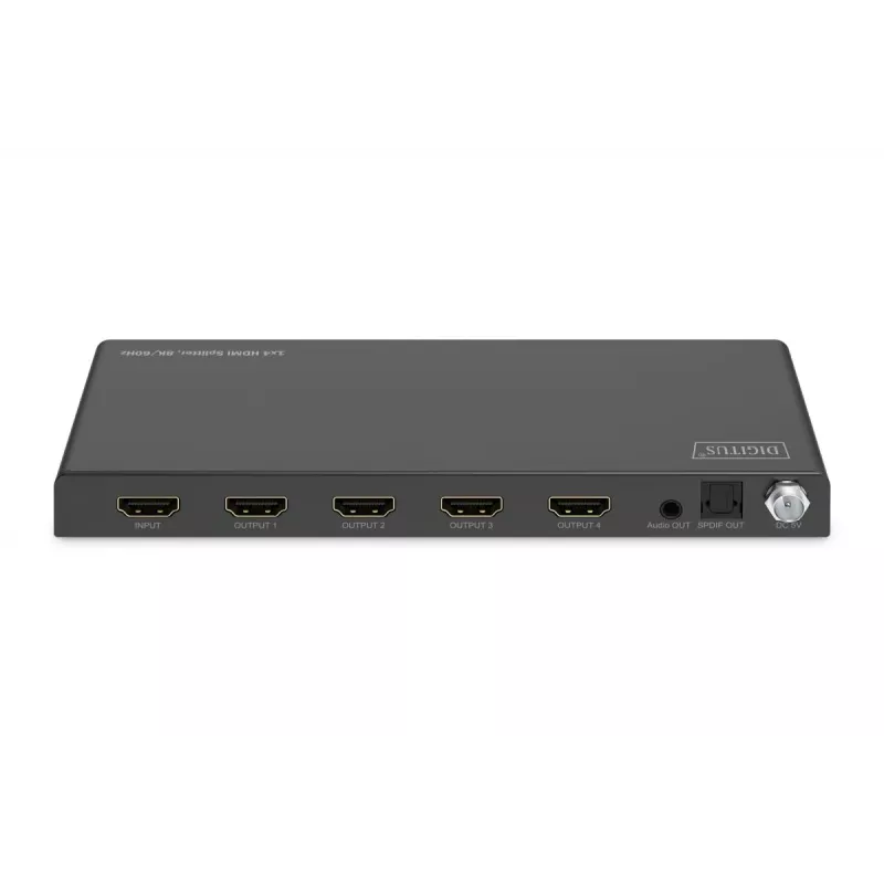 DIGITUS splitter HDMI 1x4 8K/60 Hz (4:4:4) Toslink stereo EDID Control