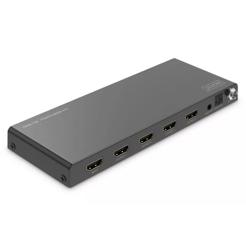 DIGITUS splitter HDMI 1x4 8K/60 Hz (4:4:4) Toslink stereo EDID Control