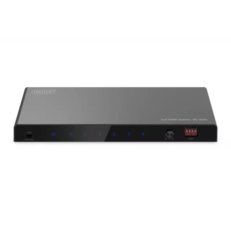 DIGITUS splitter HDMI 1x4 8K/60 Hz (4:4:4) Toslink stereo EDID Control
