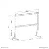 Neomounts supporto da tavolo per TV DS45-430BL18 peso max 60 kg dimensione minima schermo 45 inch dimensione massima schermo 90 inch