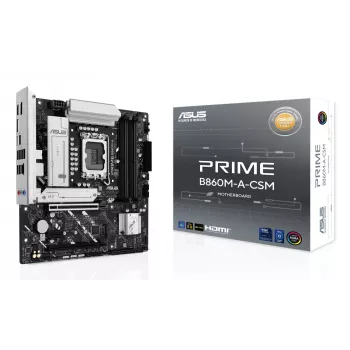 Scheda madre ASUS PRIME B860M-A-CSM — Intel B860, LGA 1851, micro ATX, DDR5, 4 DIMM, 256 GB, 2,5 Gb Ethernet, 4x SATA III, M.2, 1x PCIe x16