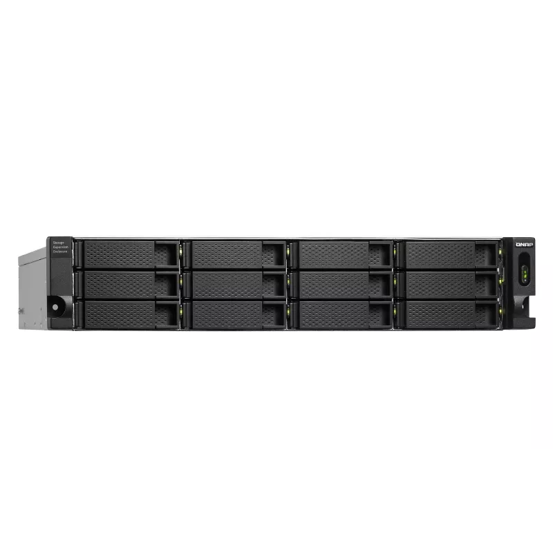 QNAP - TL-R1200C-RP - Array di dischi - 12 vani (SATA-600) USB 3.2 Gen 2 (esterno) installabile in rack 2U