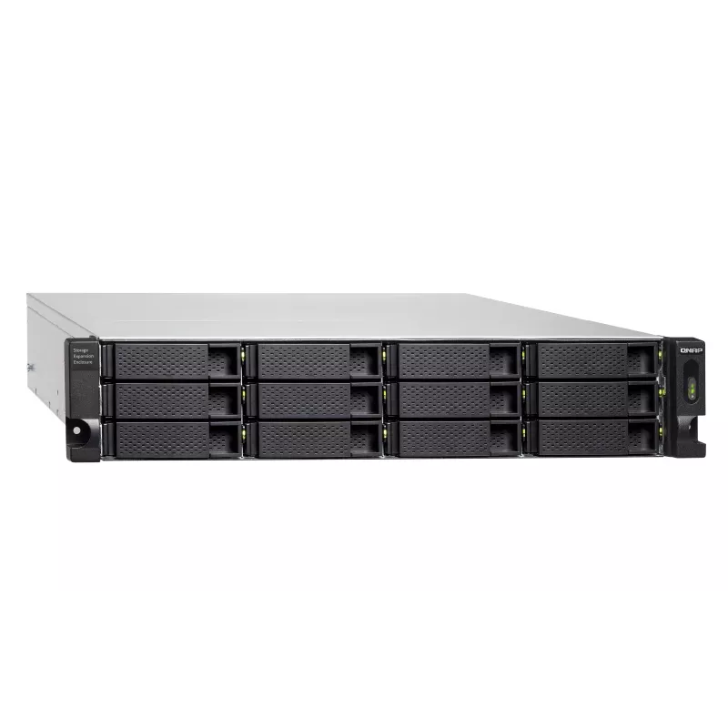 QNAP - TL-R1200C-RP - Array di dischi - 12 vani (SATA-600) USB 3.2 Gen 2 (esterno) installabile in rack 2U