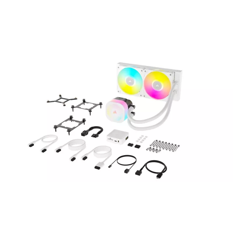 Dissipatore CPU CORSAIR - Icue Link Titan 240 Rx RGB dissipatore liquido AIO - bianco