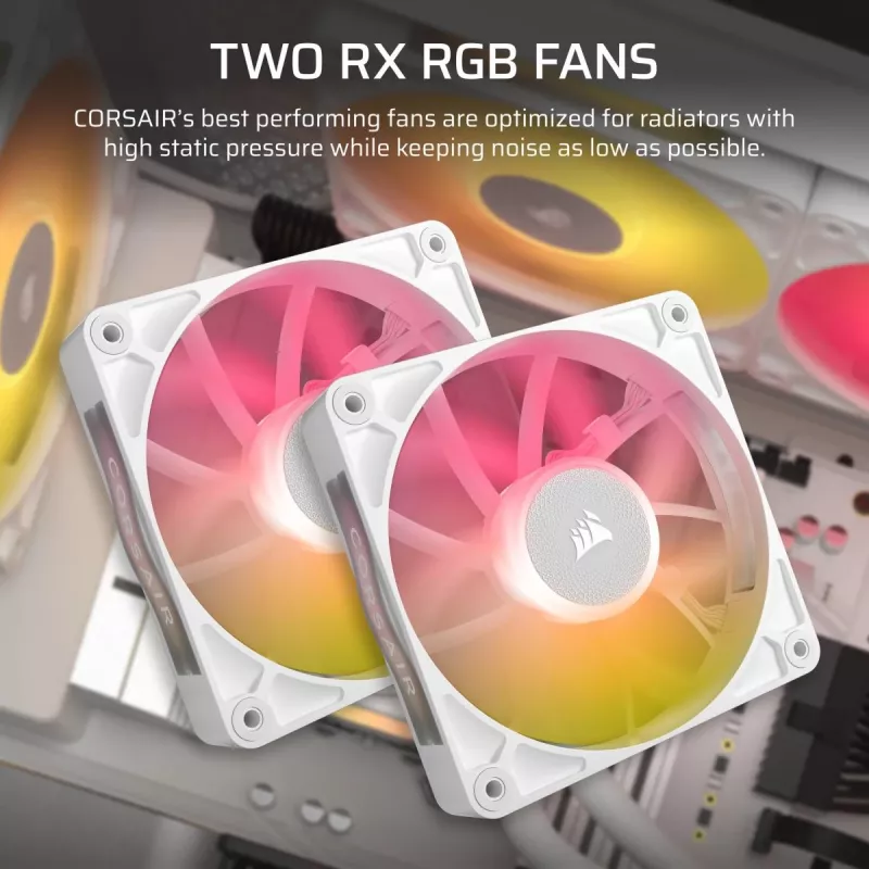 Dissipatore CPU CORSAIR - Icue Link Titan 240 Rx RGB dissipatore liquido AIO - bianco