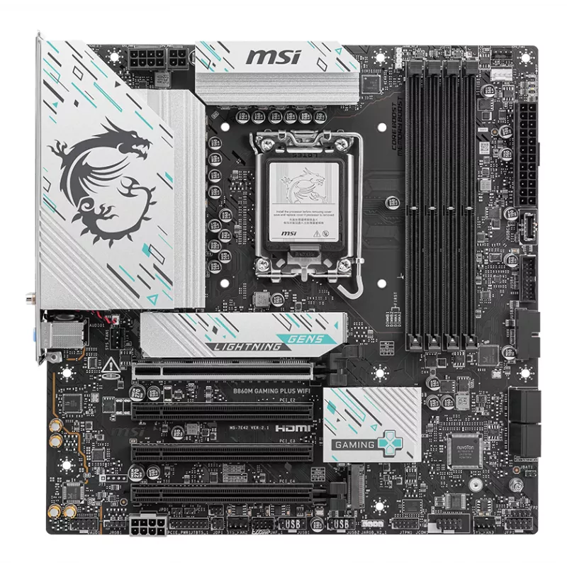 Scheda madre MSI B860M GAMING PLUS WIFI Intel B860 LGA 1851 (Socket V1) micro ATX