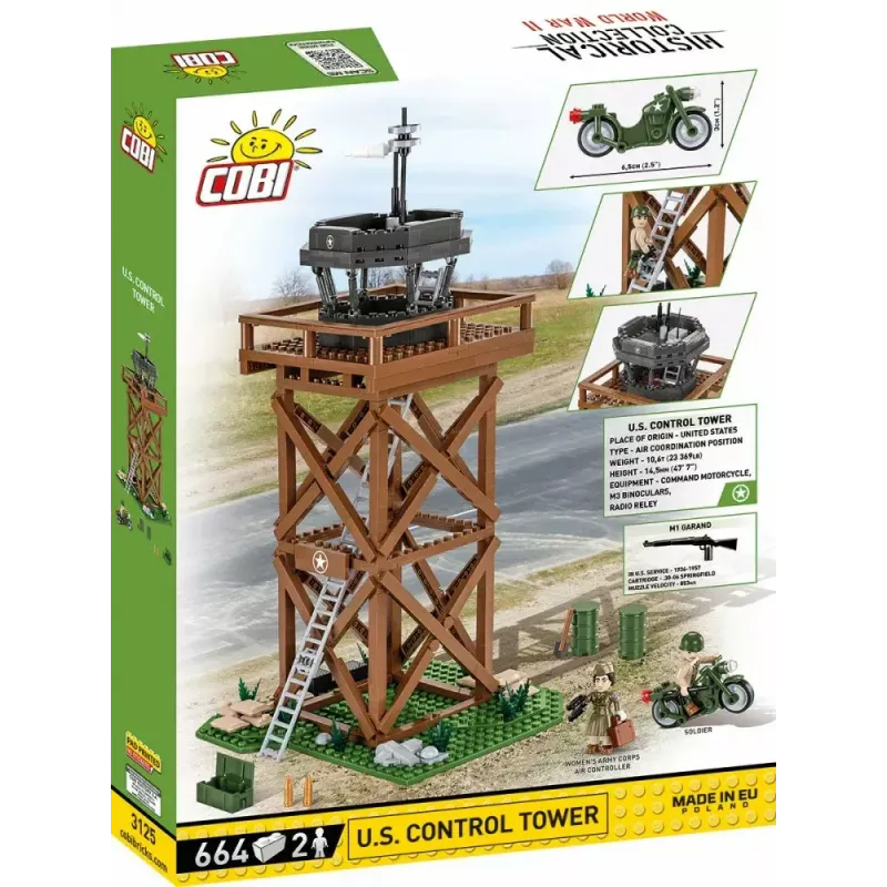 Set di costruzioni Cobi Blocks torre di controllo 664 pezzi modello COBI-3125