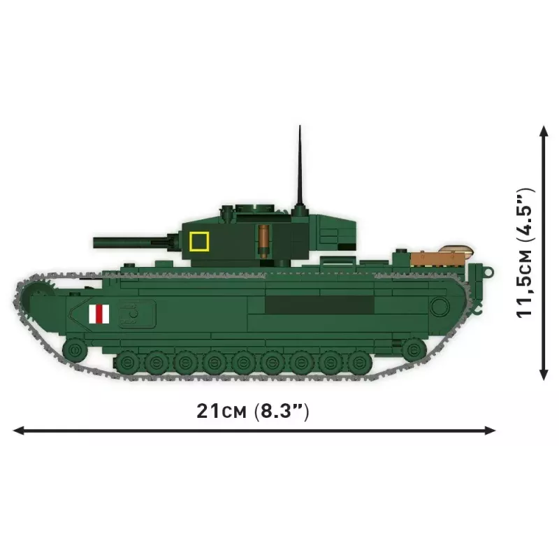 Set di costruzioni Cobi Blocks Mark IV Churchill, 668 pezzi (COBI-3128)