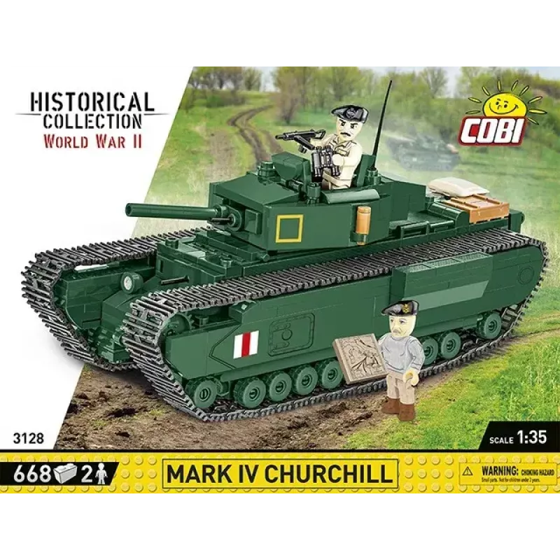 Set di costruzioni Cobi Blocks Mark IV Churchill, 668 pezzi (COBI-3128)