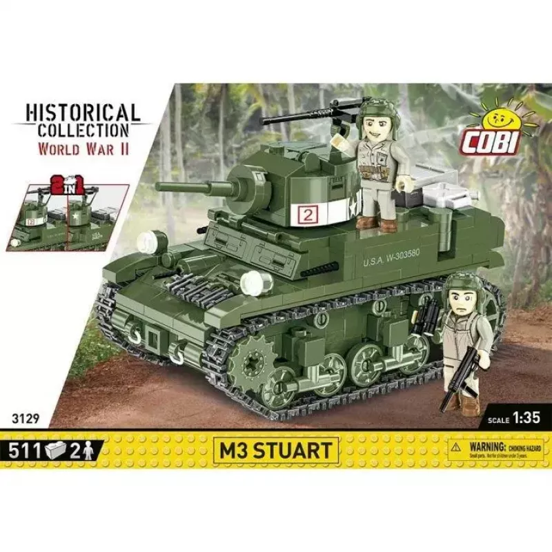 Set di costruzioni COBI M3 Stuart, 511 pezzi