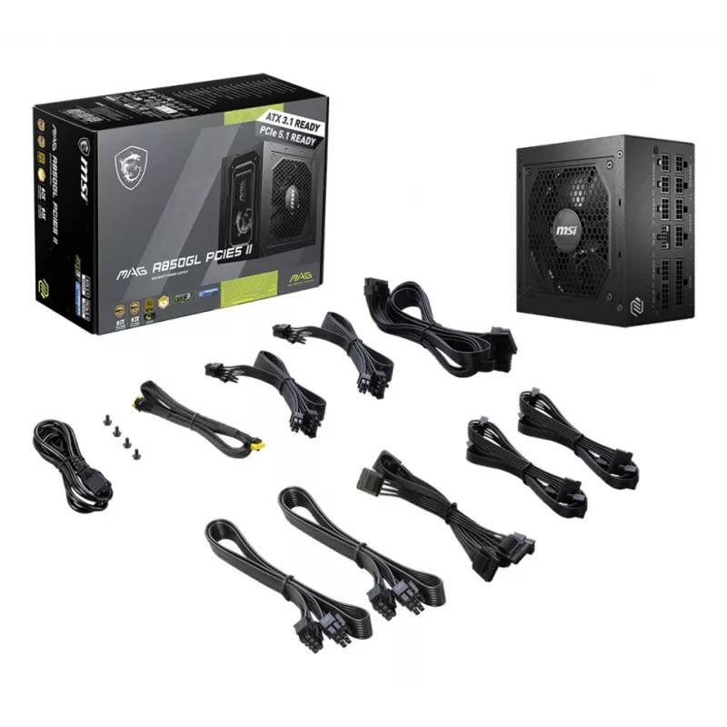 Alimentatore MSI MAG A850GL PCIE5 II 850 W 20+4 pin ATX ATX nero