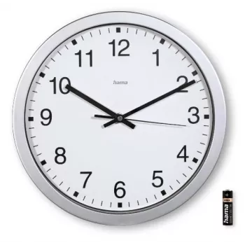 Orologio al quarzo Hama Mallorca rotondo argento, bianco