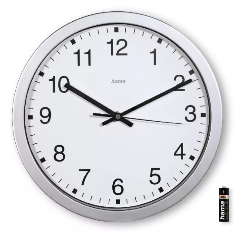 Orologio al quarzo Hama Mallorca rotondo argento, bianco