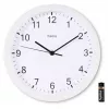 Hama Elba orologio al quarzo rotondo bianco