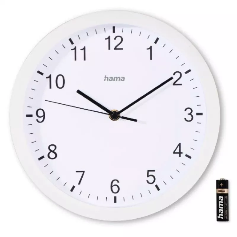 Hama Elba orologio al quarzo rotondo bianco