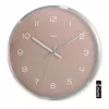 Orologio da parete radiocontrollato Hama Fiji Circle rosa argento batteria AA