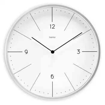 Orologio al quarzo Hama Sardinia Circle grigio bianco batteria AA 300 mm