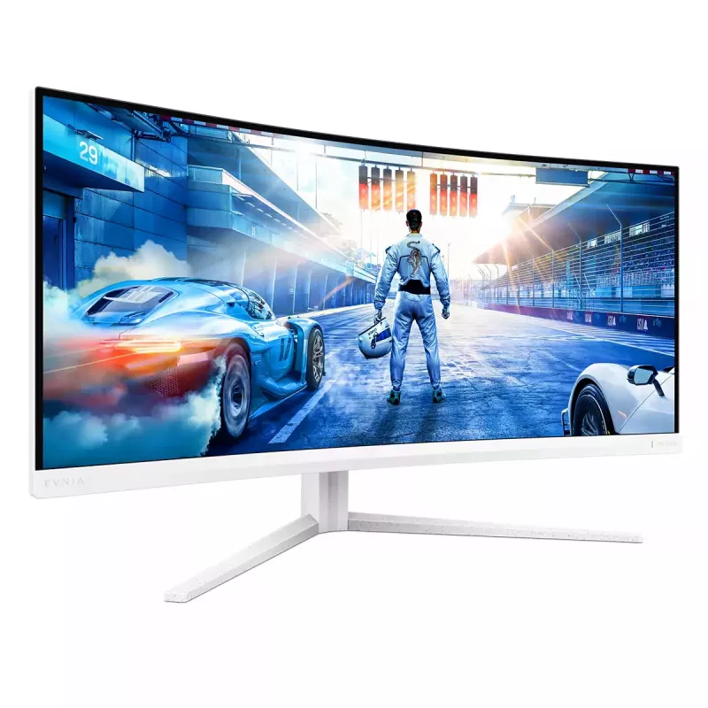 Philips Evnia 5000 34M2C5501A/00 monitor per computer 86,4 cm (34 inch) 3440 x 1440 pixel Wide Quad HD LCD bianco