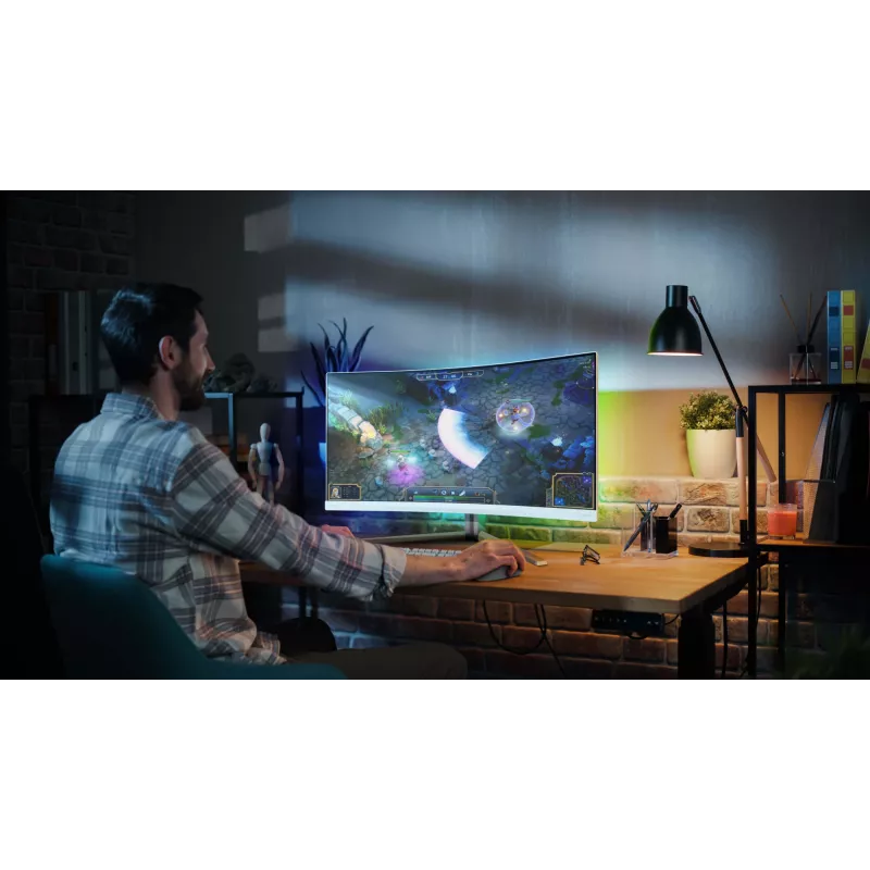 Philips Evnia 5000 34M2C5501A/00 monitor per computer 86,4 cm (34 inch) 3440 x 1440 pixel Wide Quad HD LCD bianco