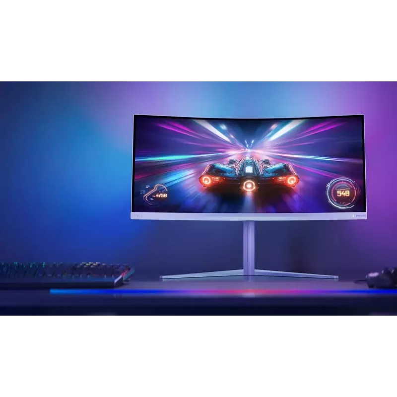 Philips Evnia 5000 34M2C5501A/00 monitor per computer 86,4 cm (34 inch) 3440 x 1440 pixel Wide Quad HD LCD bianco
