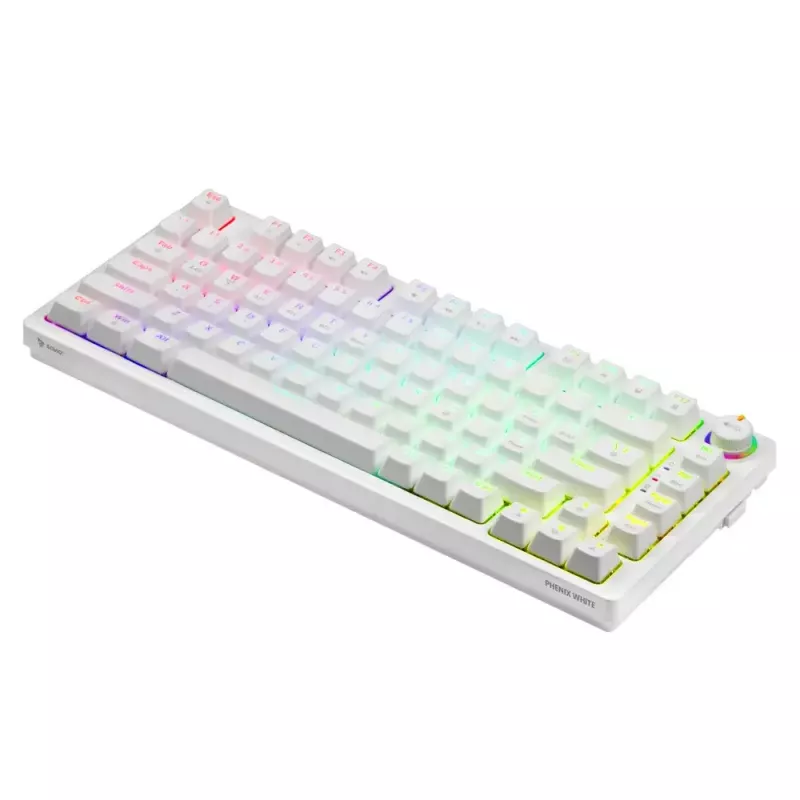 Tastiera gaming Savio Phenix WHITE GAT giallo USB Bluetooth QWERTY