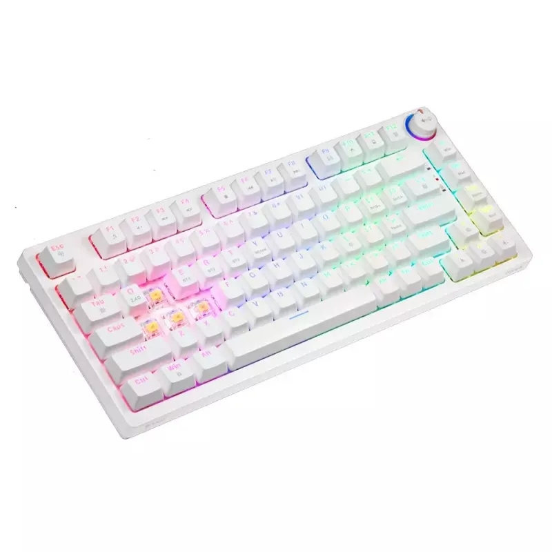 Tastiera gaming Savio Phenix WHITE GAT giallo USB Bluetooth QWERTY