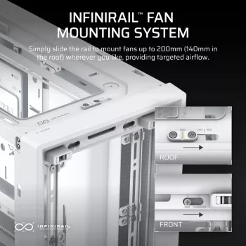 CORSAIR mid-tower - case Midi Frame 4000d bianco
