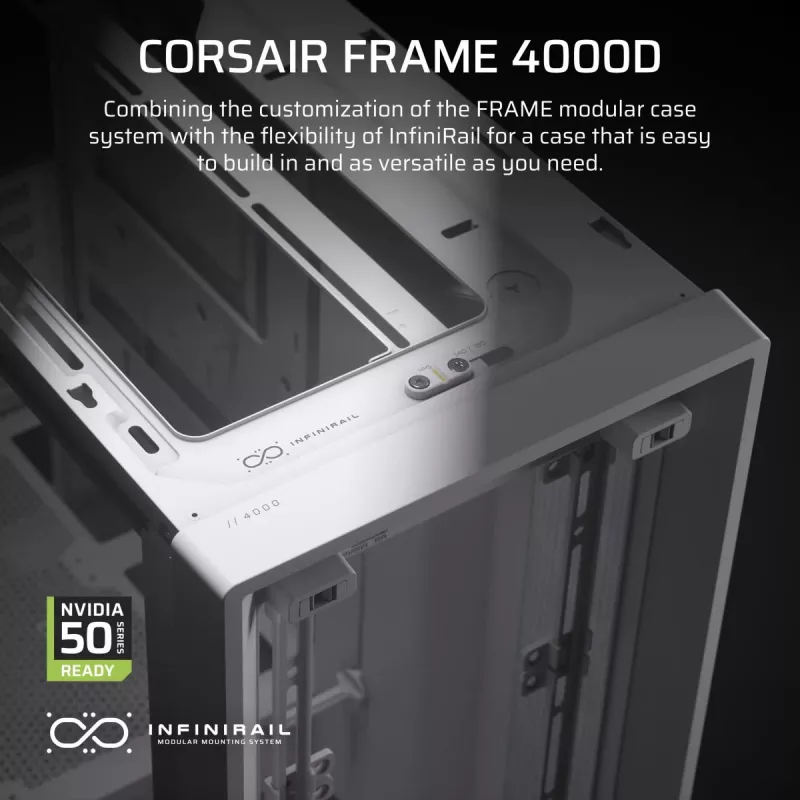 CORSAIR mid-tower - case Midi Frame 4000d bianco