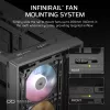 Case PC CORSAIR FRAME 4000D RS ARGB mid tower nero — ATX/Micro-ATX/Mini-ITX, vetro temperato, ventole ARGB, GPU fino a 370 mm