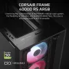 Case PC CORSAIR FRAME 4000D RS ARGB mid tower nero — ATX/Micro-ATX/Mini-ITX, vetro temperato, ventole ARGB, GPU fino a 370 mm