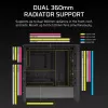 Case PC CORSAIR FRAME 4000D RS ARGB mid tower nero — ATX/Micro-ATX/Mini-ITX, vetro temperato, ventole ARGB, GPU fino a 370 mm