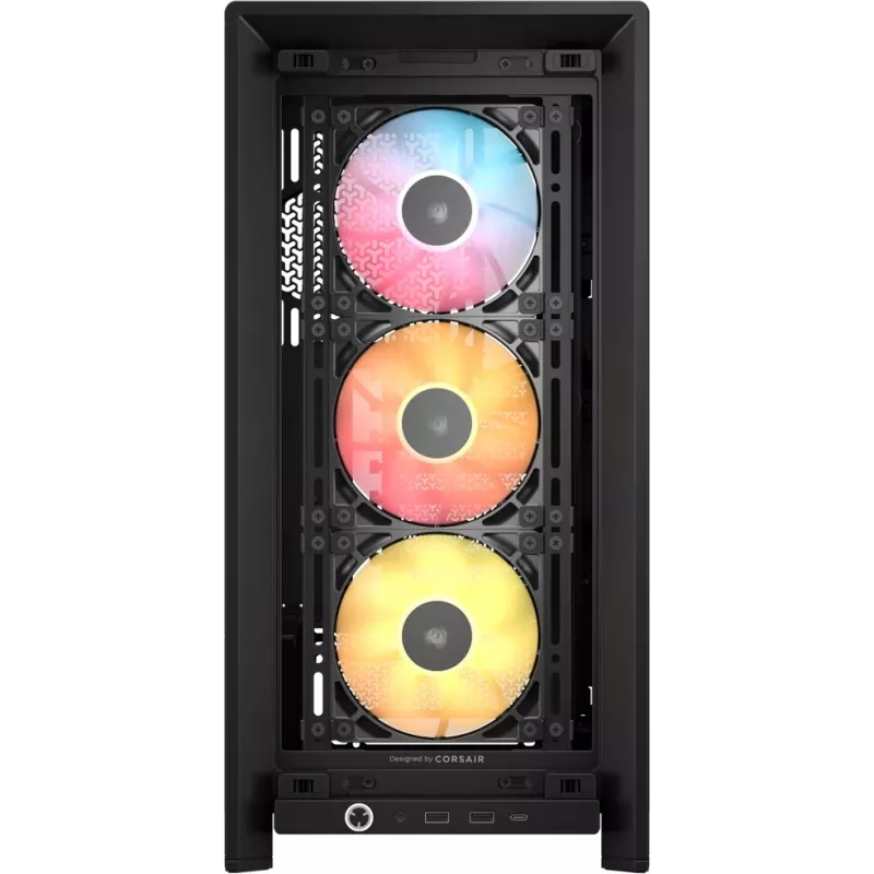 Case PC CORSAIR FRAME 4000D RS ARGB mid tower nero — ATX/Micro-ATX/Mini-ITX, vetro temperato, ventole ARGB, GPU fino a 370 mm
