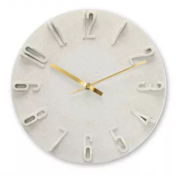 Hama Corfu orologio al quarzo rotondo beige