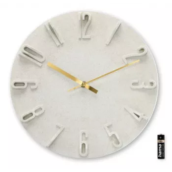 Hama Corfu orologio al quarzo rotondo beige
