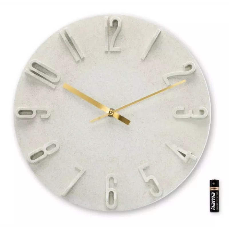 Hama Corfu orologio al quarzo rotondo beige