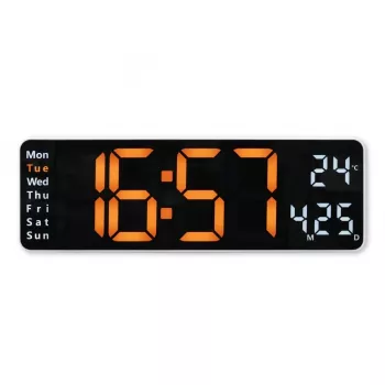 Hama Santa Cruz orologio digitale rettangolare nero