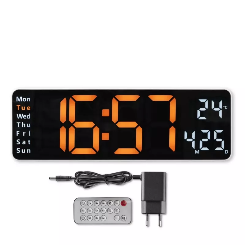 Hama Santa Cruz orologio digitale rettangolare nero