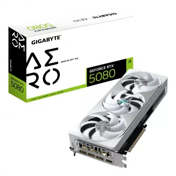 GIGABYTE GeForce RTX 5080 AERO OC SFF 16G scheda grafica - 16 GB GDDR7, 256 Bit, PCI-E 5.0, 2730 MHz frequenza core, 3 x DisplayPort, 1 x HDMI, GV-N5080AERO OC-16GD