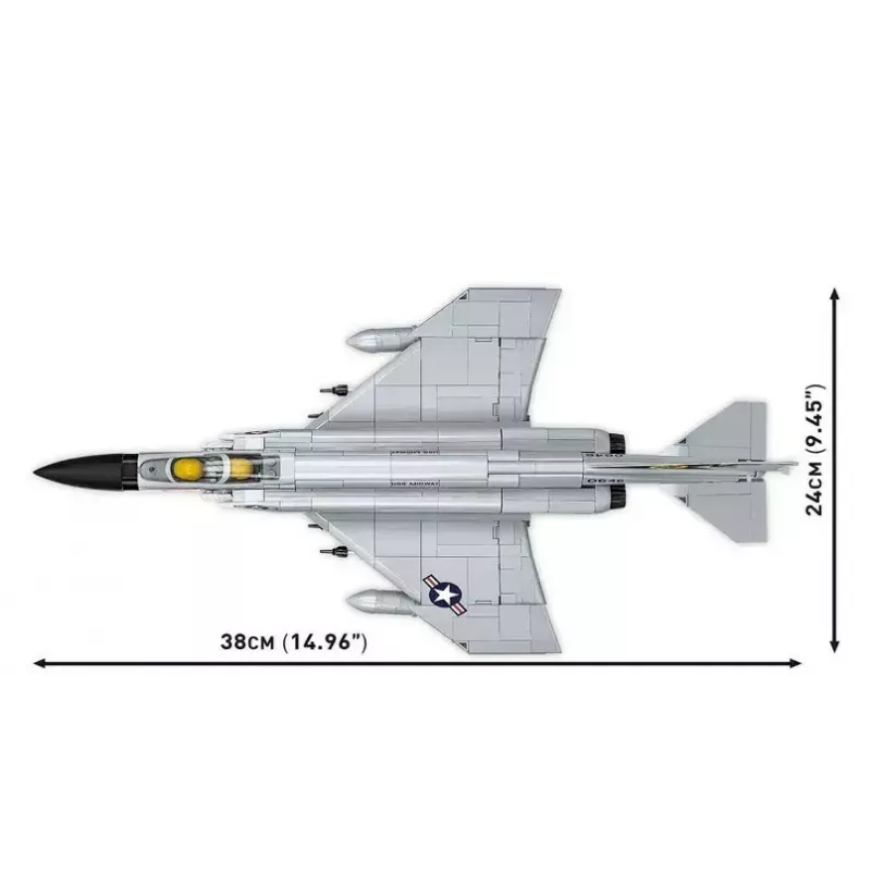Cobi Blocks Armed Force F-4 Phantom II modello, kit di costruzione da 703 pezzi