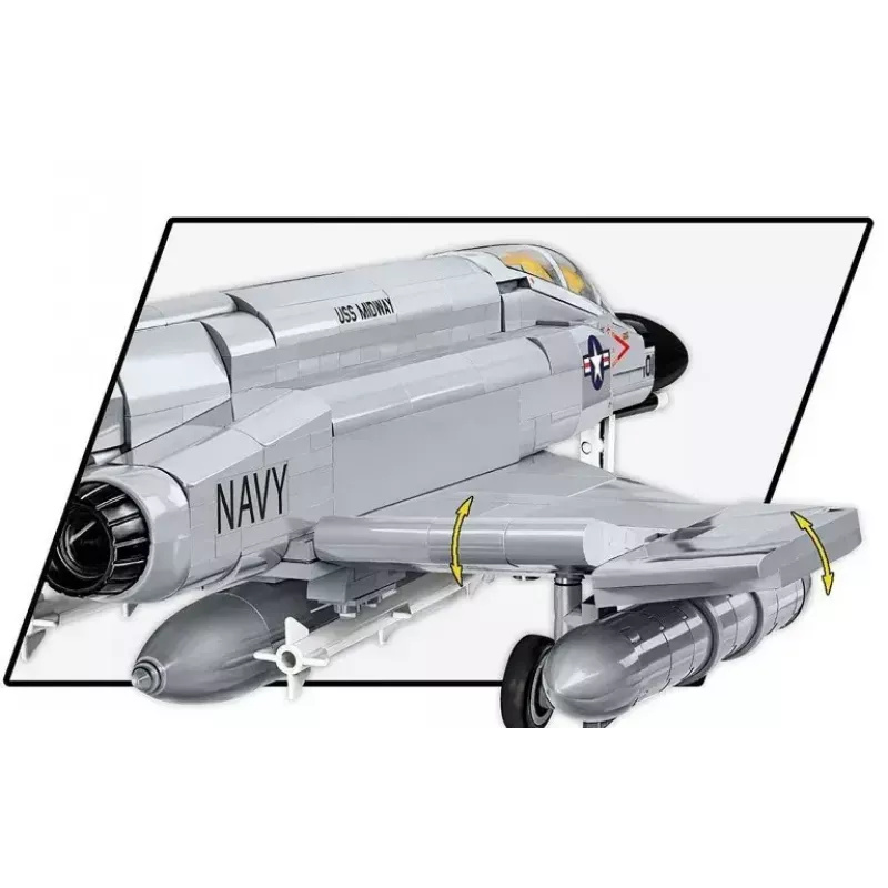 Cobi Blocks Armed Force F-4 Phantom II modello, kit di costruzione da 703 pezzi