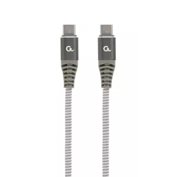GEMBIRD Premium cavo di ricarica e dati Type-C Power Delivery (PD) 100W, 1,5m - grigio