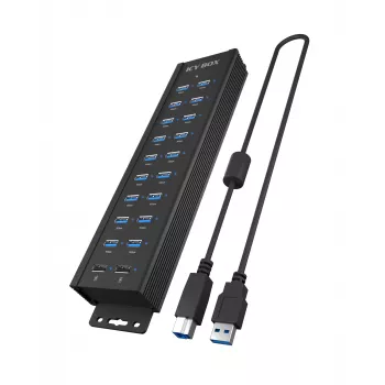 ICY BOX IB-HUB1720-U3 nero