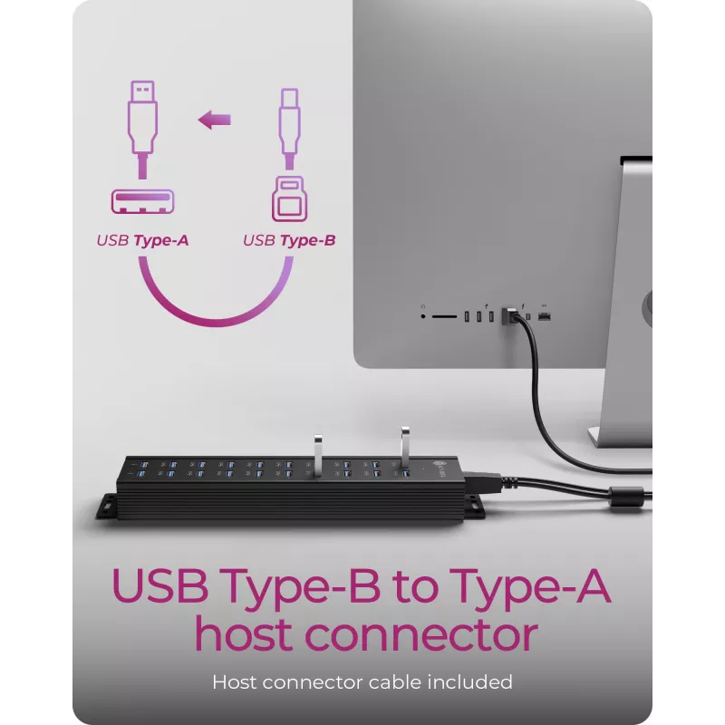 ICY BOX IB-HUB1720-U3 nero