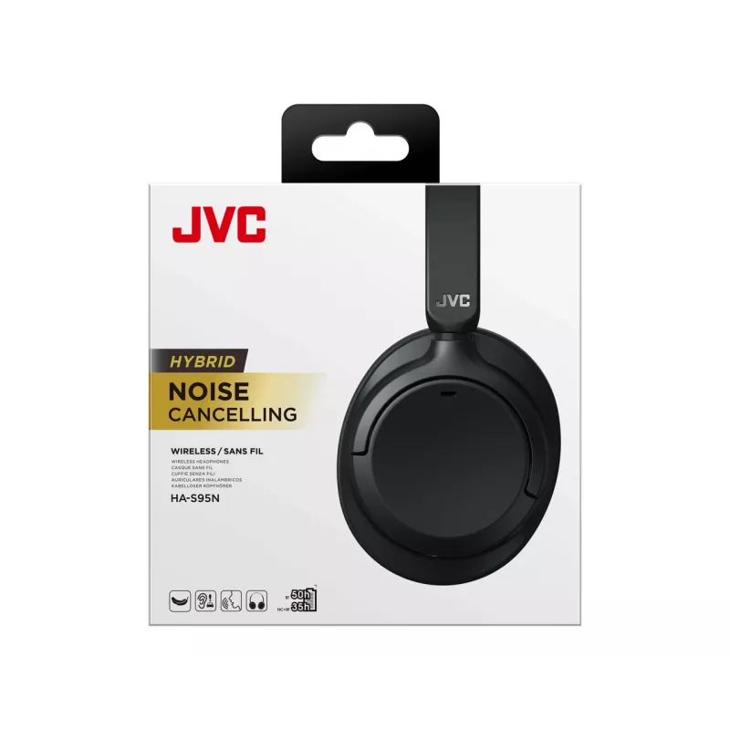 JVC HA-S95N cuffie con filo e wireless fascia per la testa chiamate/musica Bluetooth nero