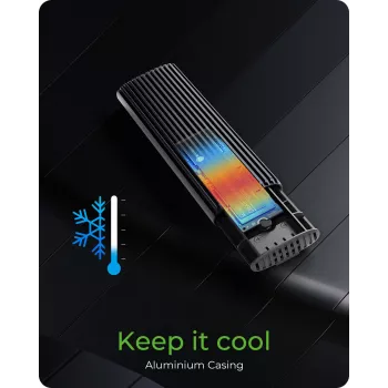 ICY BOX IB-1808MCT-CU31 case per SSD nero M.2