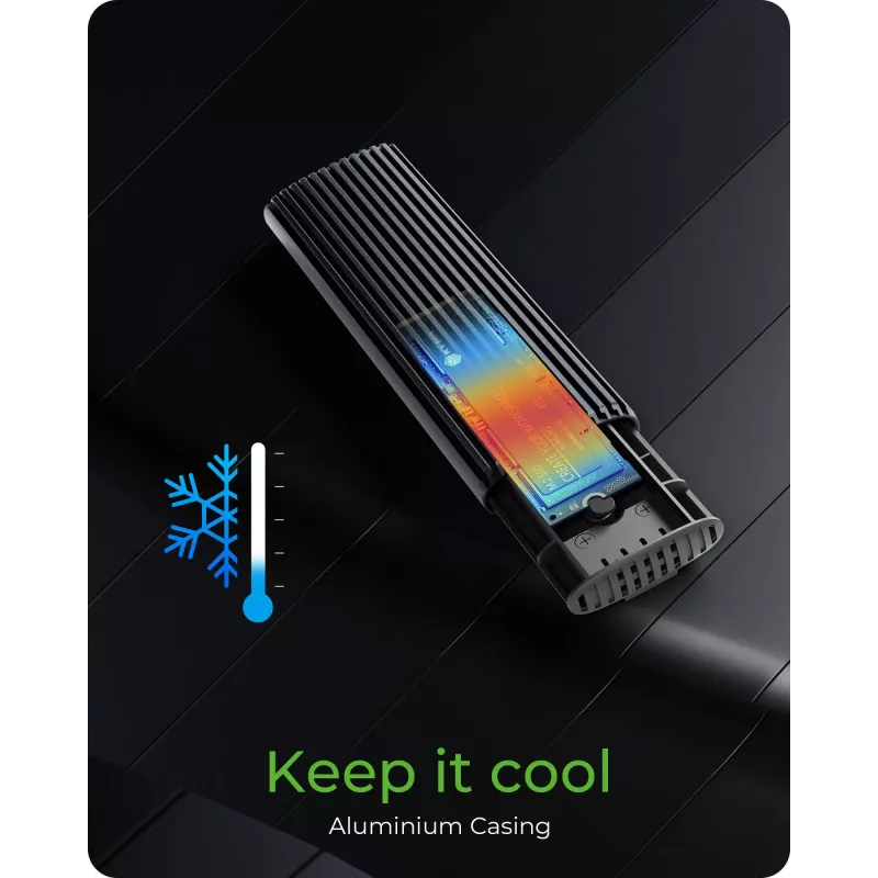 ICY BOX IB-1808MCT-CU31 case per SSD nero M.2