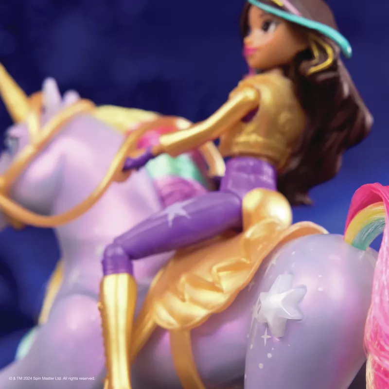 Spin Master Unicorn Academy 6067325 Light Magic Wildstar e Sophia set bambola e personaggio unicorno, dai 4 anni