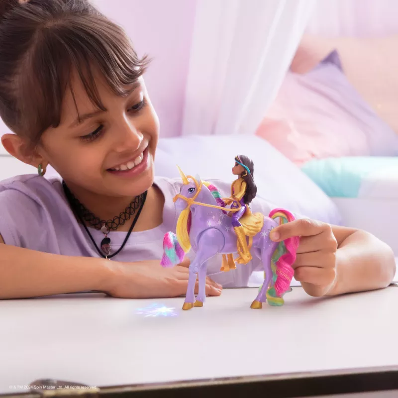 Spin Master Unicorn Academy 6067325 Light Magic Wildstar e Sophia set bambola e personaggio unicorno, dai 4 anni