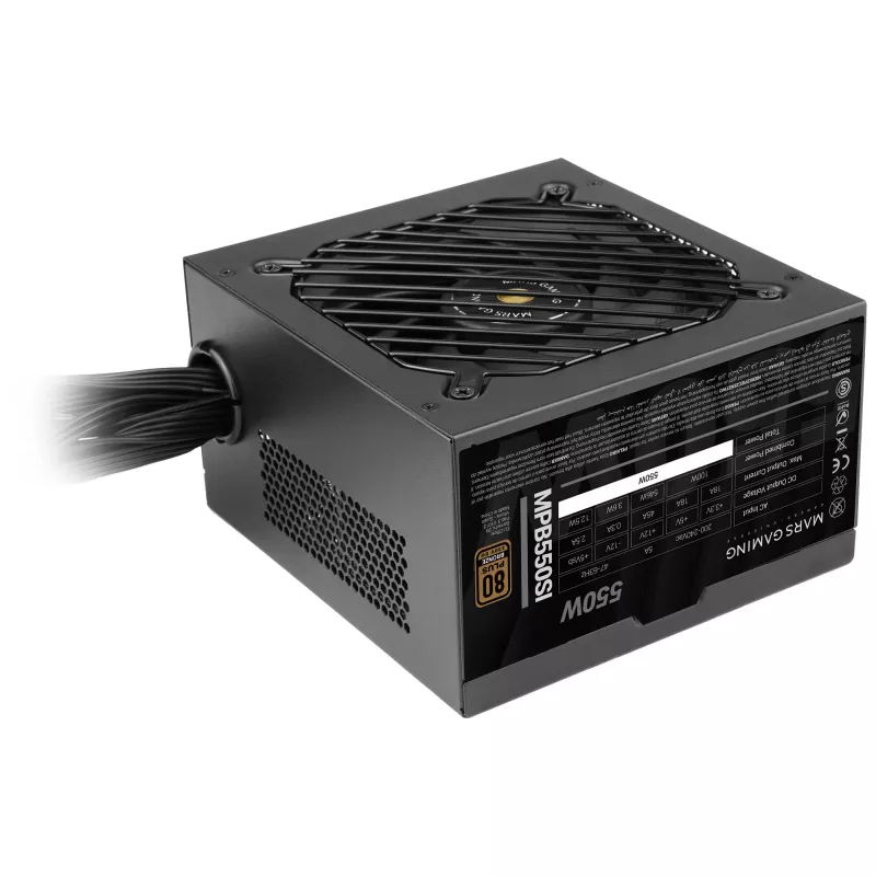 Mars Gaming MPB550SI alimentatore 550 W 24-pin ATX ATX nero