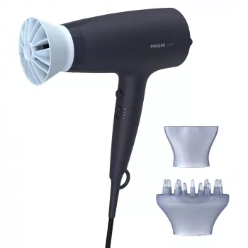 Philips serie 3000 3000 BHD360/20 asciugacapelli, DC, blu navy, gancio appendi, 1,8 m, 2100 W, 220-240 V